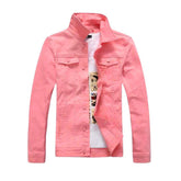 Ausgefallene Farbe Herren Jeansjacke